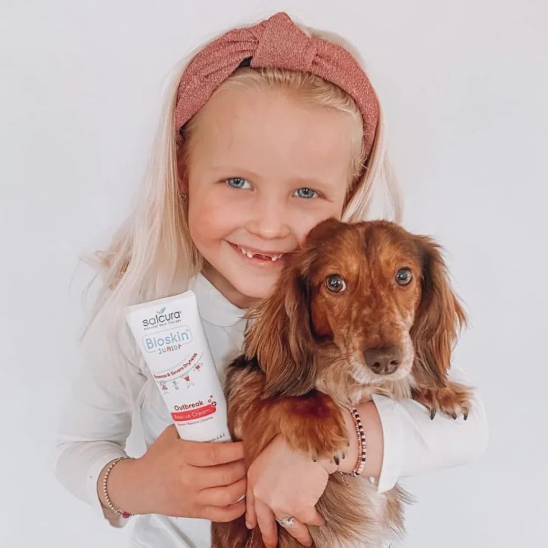 Salcura Natural Skin Therapy, Bioskin Junior Outbreak Rescue Cream, Packed With Natural Ingredients, Soothes Irritation, Nourish & Sooth Dryness & Flakiness, Supports The Skin Back To Health 50ml