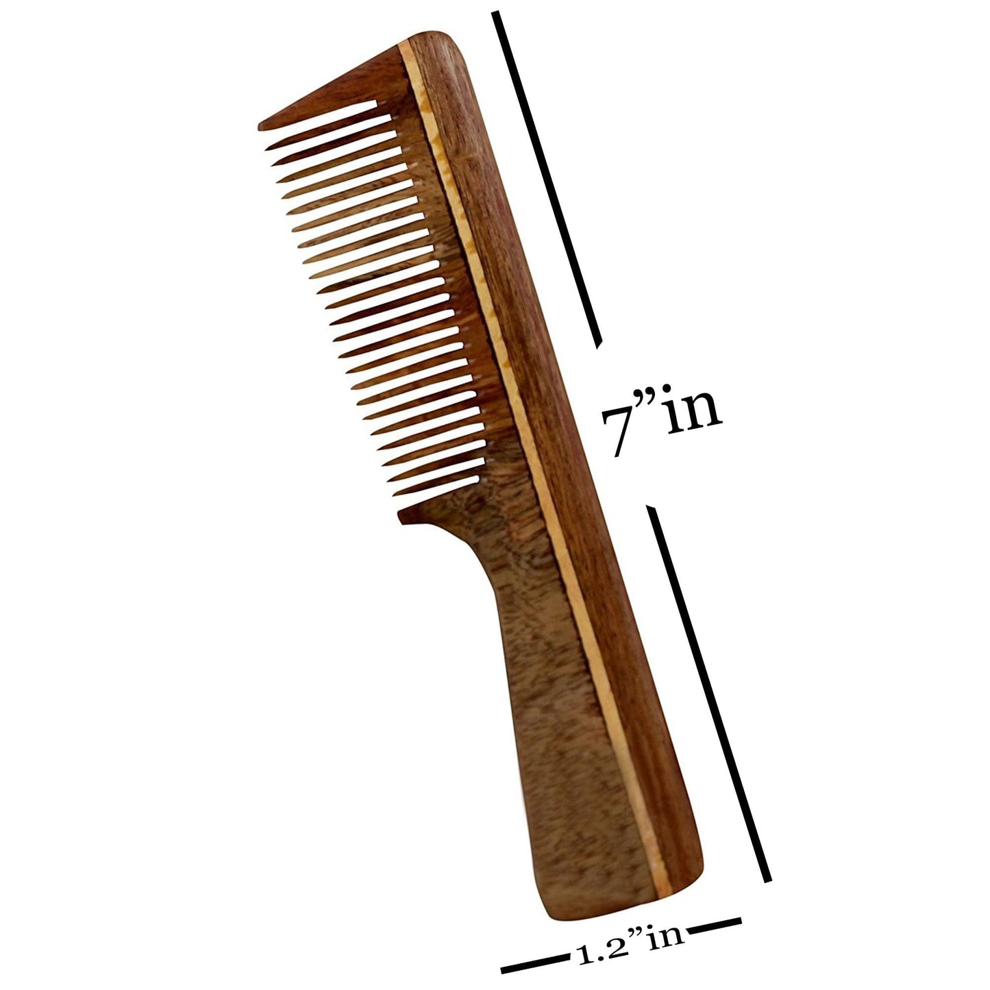 THE Unltd India Sheesham Wood Comb | Handmade Comb for Hair Care | Hair Comb for Detangling | Anti-Static | Fine Tooth Brush Best for Beard and Moustache