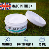 VeloChampion Luxury Anti Chafe Chamois Cream Fresh Moisturising Cream. Reduces Friction and Discomfort