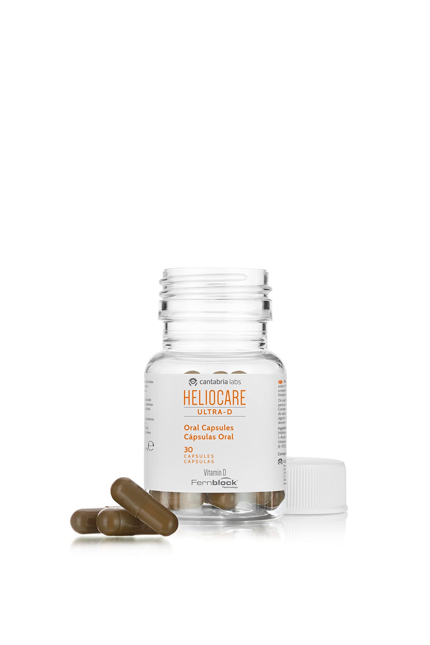 Heliocare® Ultra-D Capsules (30 Capsules) Vitamin D Supplements | Extra Protective Skin Care Boost - Prolong Suntan and Prevent Photoageing | Protects Against UVA, UVB, Visible and Infrared Hazards