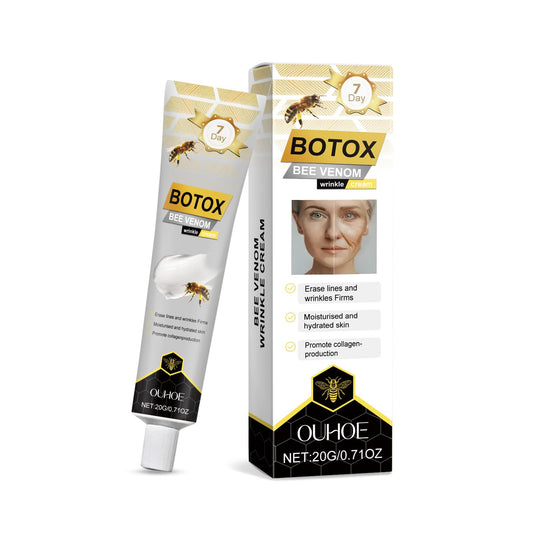 ISBEAUSOLS Bee Venom Wrinkle Removal Cream, Bee Venom Anti-Wrinkle Firming Serum, Anti-Aging Moisturizer, Anti-Aging Bee Venom Cream