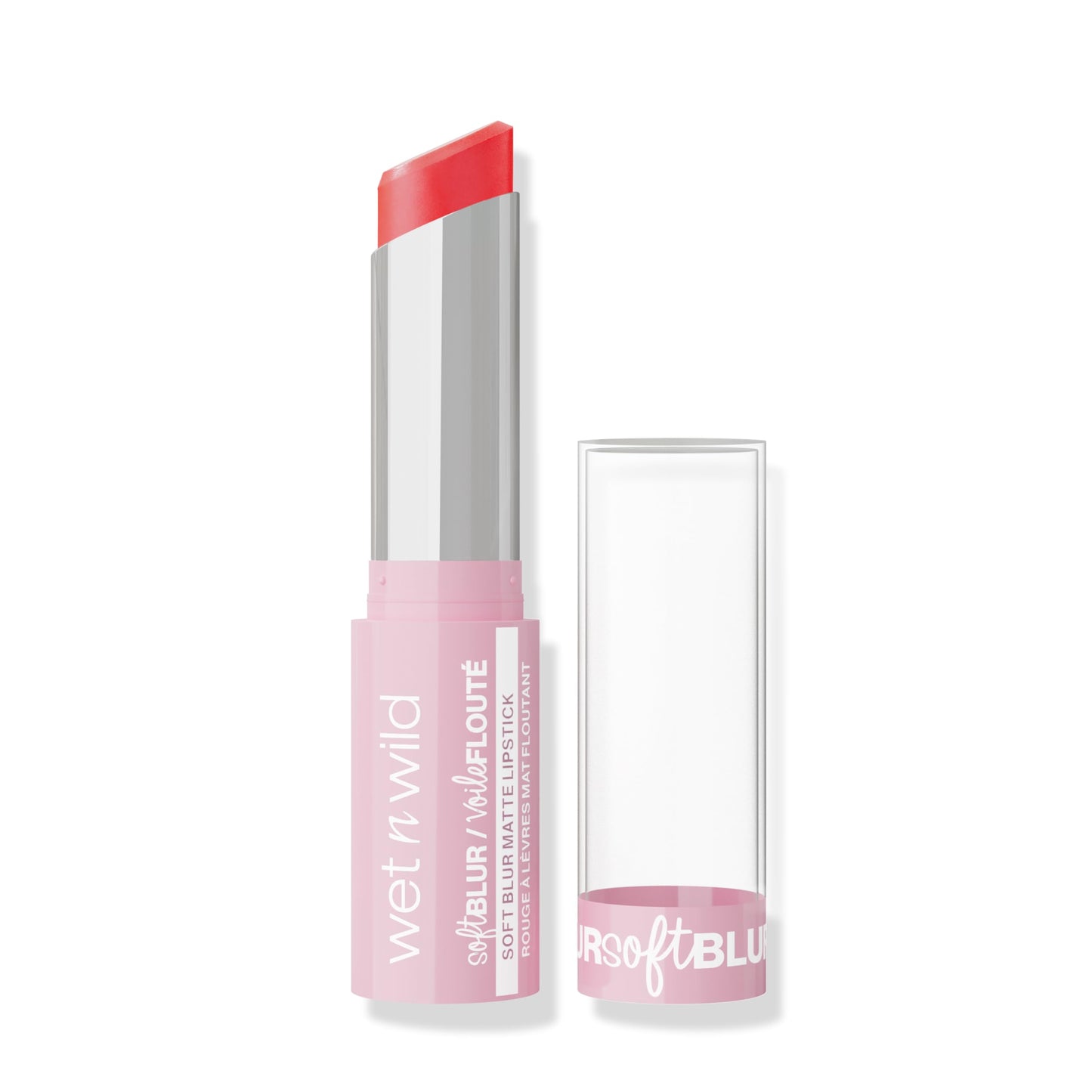 Wet n Wild Cloud Pout Soft Blur Matte Lipstick, Matte Liquid Lipstick with Non-Drying and Long-Lasting Formula, Lightweight and Moisturizing, Bali Blossom