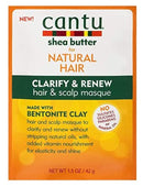 Cantu Natural Hair Clarify & Renew Hair Scalp Masque 1.5 Ounce / 1 Pack