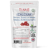 Time Health Marine Calcium and Trace Minerals from Lithothamnium calcareum - 120 Capsules (120 Capsule Pouch)