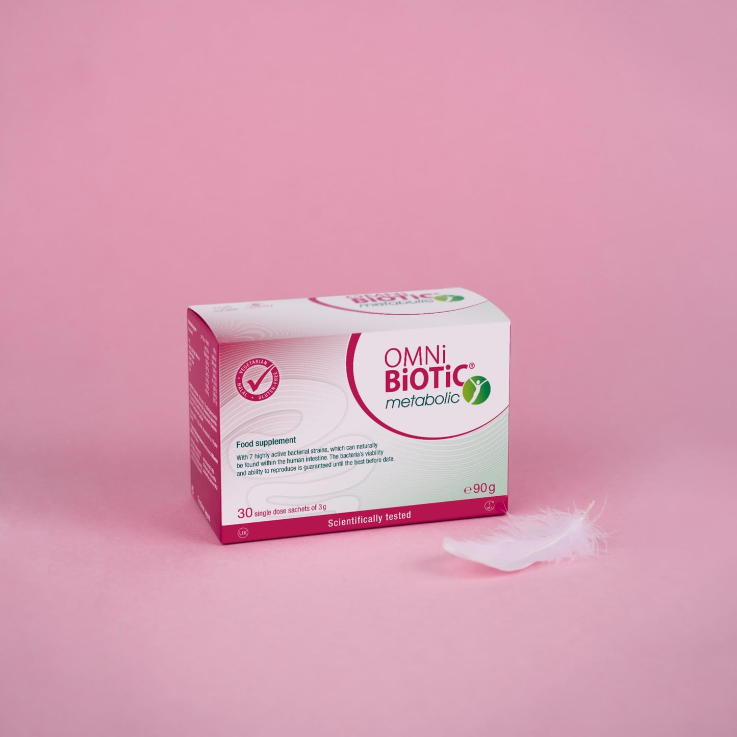 OMNi BiOTiC metabolic | Balance in The Intestine | Probiotic with Highly Active Intestinal Bacteria | 30 Sachets | Powder | Vegetarian | Gluten-Free | for Daily Use