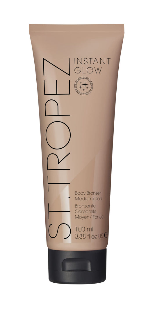 St.Tropez Self Tan Instant Glow, Medium/Dark Shade, Smudge-Proof Body Makeup, Vegan, Natural & Cruelty Free, 100 ml