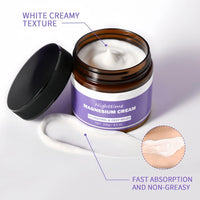 Siyinzu 100g Magnesium Cream for Sleep,Magnesium Sleep Body Cream,Magnesium Body Lotion,Magnesium Soothing S/leep Butter,Magnesium Calm C-ream,Organics Magnesium Balm,Relief Lavender & Magnesium Moisturizer