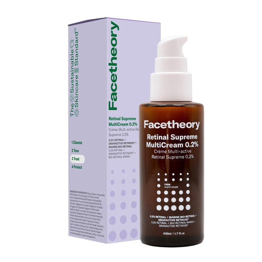 facetheory Retinal Supreme MultiCream 0.2% (Unscented) - Brightening, Firming & Plumping Overnight Anti Ageing Serum & Moisturiser in One- Hybrid Night Cream & Serum (50ml)