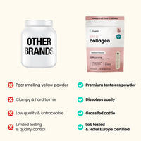 Feel Complete | Tasteless Collagen for Women | Grass Fed & Hydrolysed | Low Calorie | Premium Type 1 & 3 Bovine Collagen Peptides | Halal | Anti Ageing | Hair, Skin & Muscles | 140g | 14 Servings
