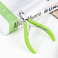 FVION Cuticle Cutters, Stainless Steel Cuticle Remover, Professional Pedicure Manicure Tool - 9mm Green