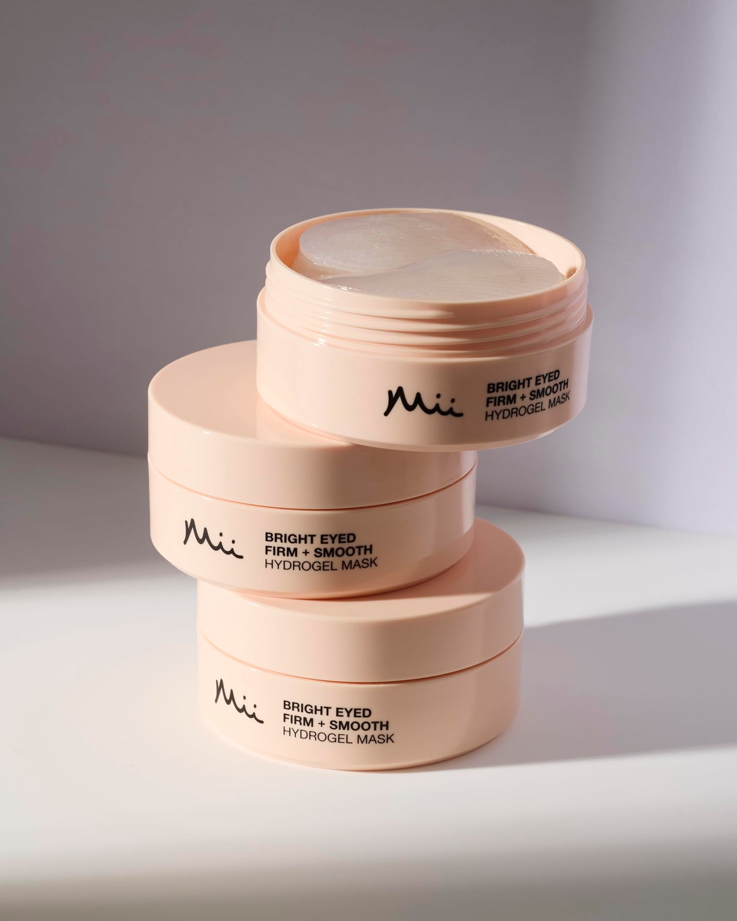 Mii Cosmetics Bright Eyed Firm + Smooth Hydrogel Eye Mask | Smooths, Firms, & Brightens the Under-Eye Area | Under Eye Gel Patches for Dark Circles, Puffiness, & Fine Lines | 60 Cooling Pads