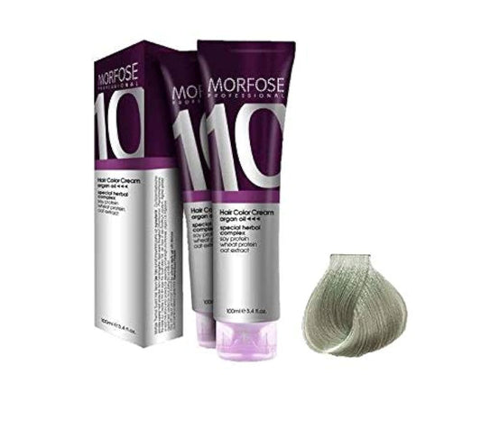 Morfose 10 Professional Hair Colour Cream 100 ml, No. 11.11 Light Ash Blonde