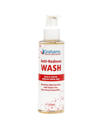 Grahams Natural Anti Redness Face Wash for Rosacea - Facial Cleanser for Redness-Prone, Sensitive Skin (1 x 125ml)