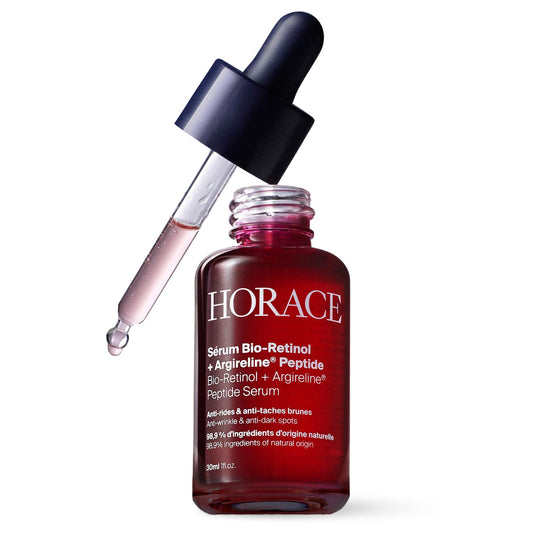Horace HORACE Bio-Retinol + Argireline Peptide Face Serum for Men - For Wrinkles, Dark Spots and Elasticity - Vegan Skin Care for All Skin Types - Unscented, 30ml