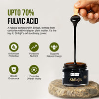 Kapiva Himalayan Shilajit Resin | 100% Pure, Natural & Ayurvedic |250mg Per Serving | 85+ Trace Minerals & Fulvic Acid | Energy & Stamina Booster – 40g