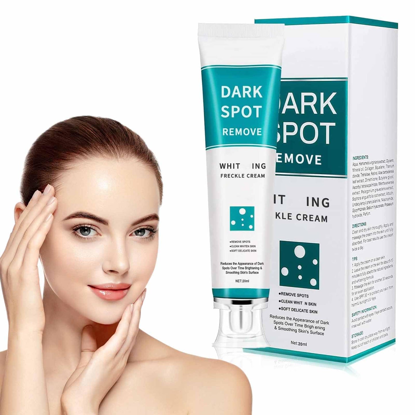 Mxlfdc Dark Spot Remover for Face，-Age Spot Remover -Hyperpigmentation Treatment-Sun Spots and Melasma Treatment Cream for Face, Pigmentation Freckle Removal Cream