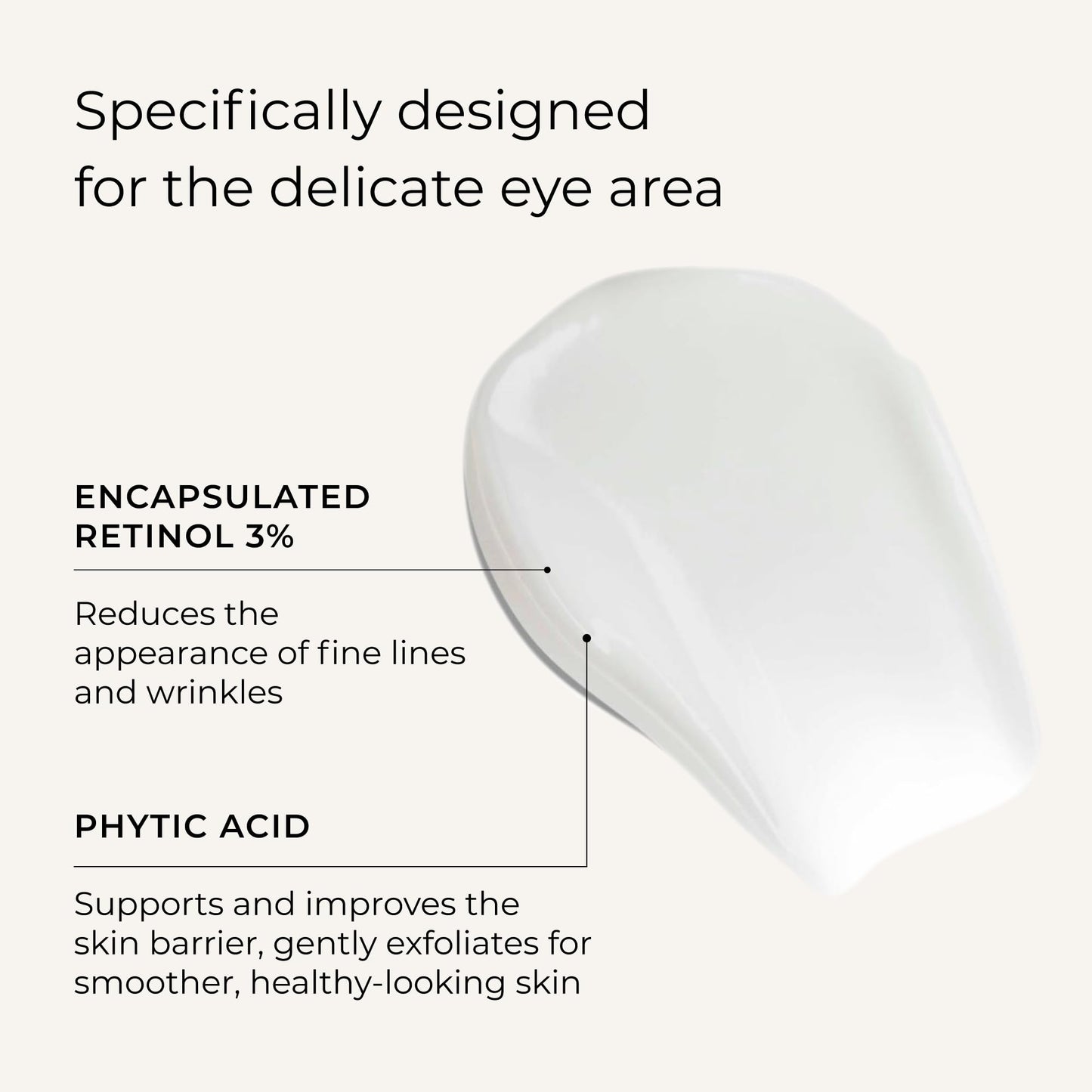 WUNDERBROW Wunderlift Night Retinol Eye Cream, 3% Encapsulated Retinol, Hyaluronic Acid and Coleus Forskohlii, Vegan and Cruelty free