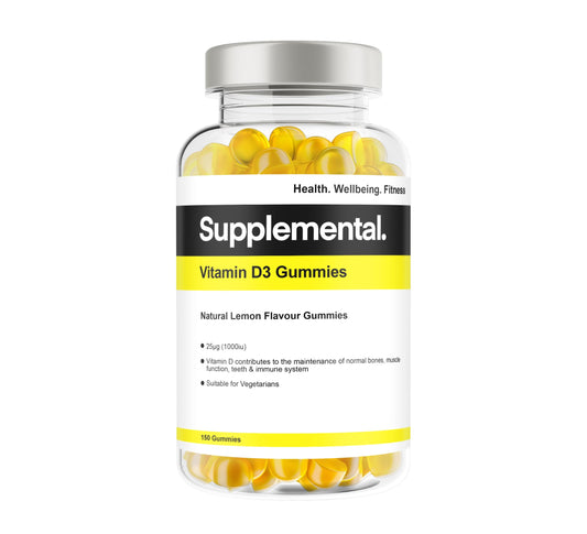 Supplemental Vitamin D3 Gummies - High Strength, 150 Gummies. 5 Months Supply!
