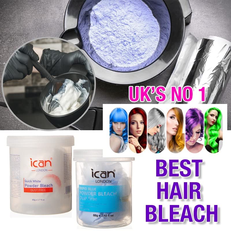 ICAN LONDON PROFESSIONAL SALON FORMULA RAPID BLUE BLEACHING POWDER 80G