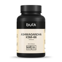 Bulk KSM-66 Ashwagandha Capsules, 500 mg, Pack of 30, 30 Servings, Packaging May Vary