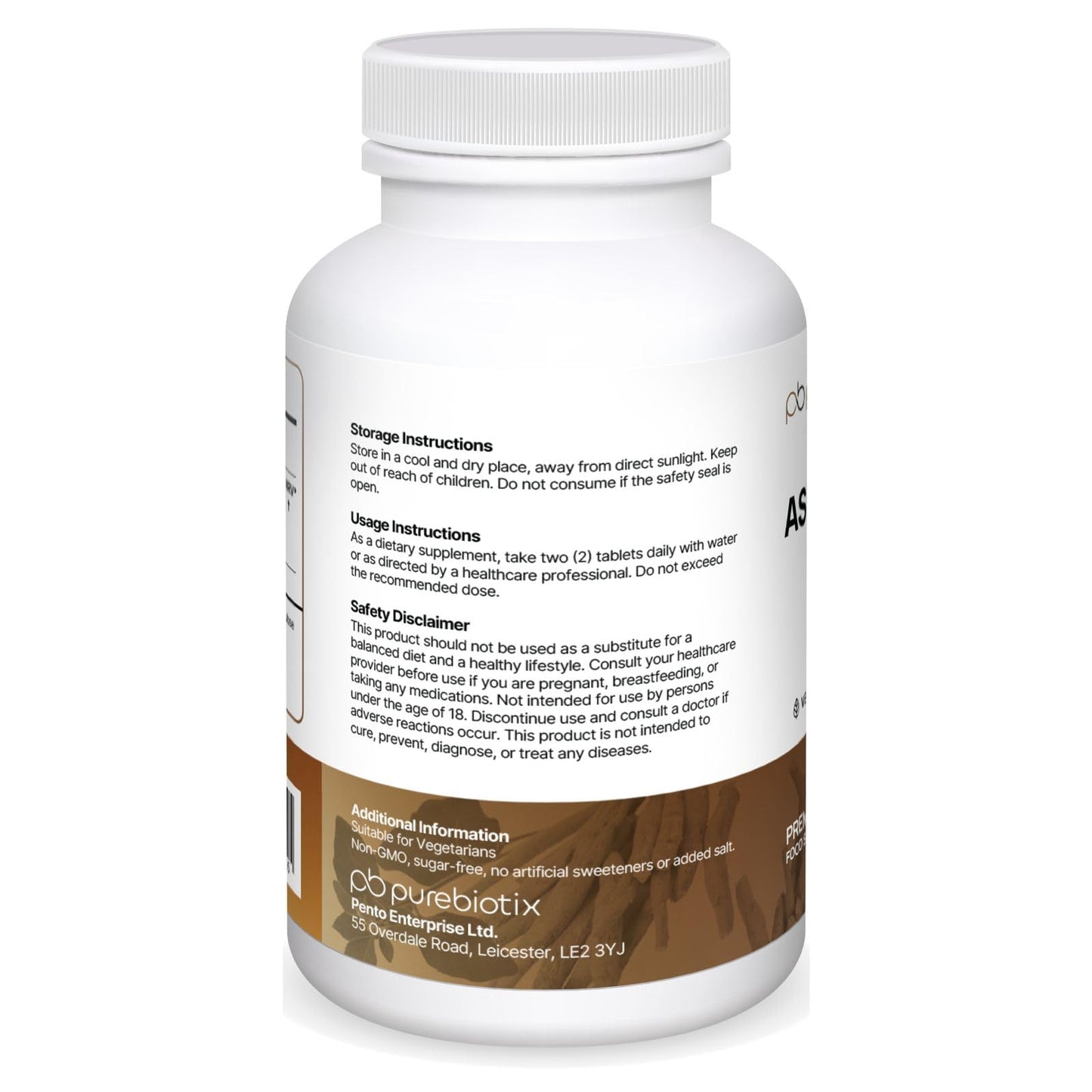 Purebiotix Ashwagandha KSM 66 (Vegan) | Ashwagandha High Strength Tablets (Over 2000mg) | Made in UK | Pure Organic Ashwagandha Root Powder Tablets