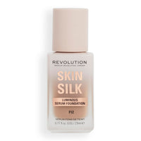 Makeup Revolution, Skin Silk Serum Foundation, Light to Medium Coverage, Contains Hyaluronic Acid, F12, 23ml
