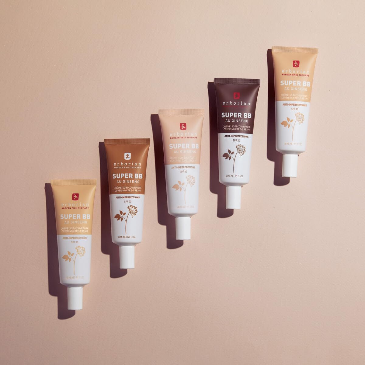 Erborian - Super BB Cream with Ginseng - Full coverage BB cream for acne prone skin - Erborian Korean Skincare - Clair 15 ml