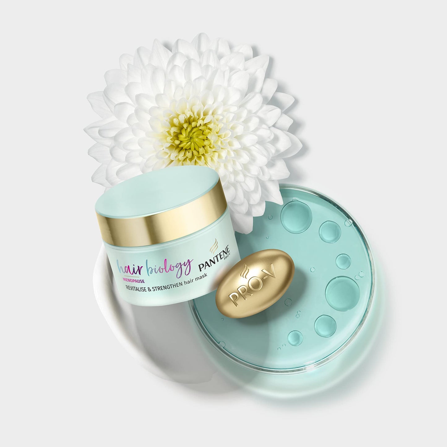 Pantene Hair Biology Menopause Revitalise & Strengthen Hair Mask For Hair Growth, Dry Hair Treatments For Dry And Thinning Hair, Hair Loss Treatment For Women With Vitamin B7 160ml