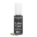 PODERM - FUNGAL NAIL INFECTIONS - Black nail varnish TEA TREE - Prevention & Treatment of Nails Yellowed/Damaged by FUNGAL INFECTIONS - TREATS & COLOURS - foot/hand treatment - Swiss Made