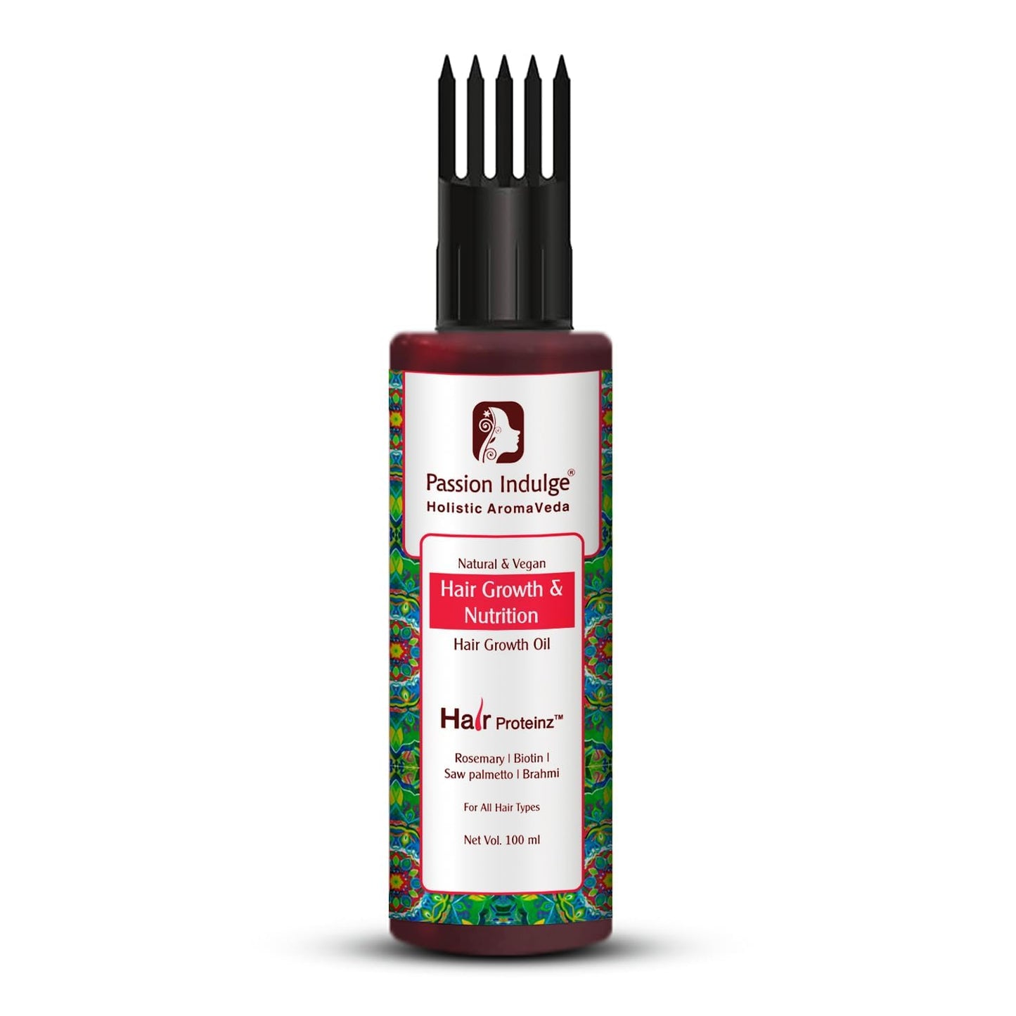 Passion Indulge Hair Proteinz Rosemary Hair Growth Oil with Biotin | Reduce Hair Fall & Hair Breakge - 100 ml | Suitable for all type Hair