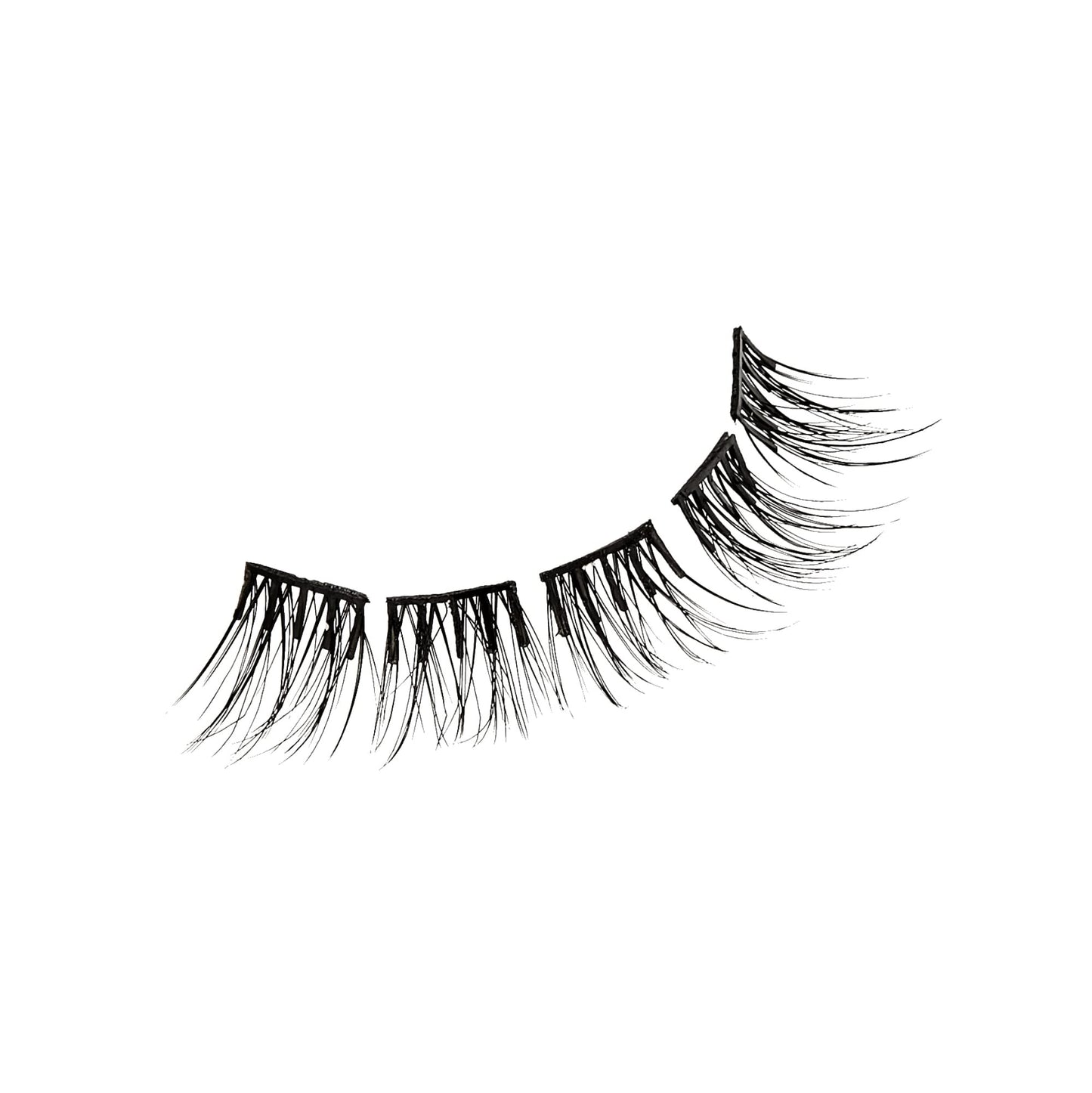 KISS imPRESS Press-On Falsies Eyelash Clusters Kit, Natural, Black, No Glue Needed, Fuss Free, Invisible Band, Natural, 24 Hours, No Damage, No Sticky Residue, Gorgeous, Quick & Easy | 20 Clusters
