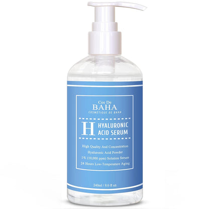 Cos De BAHA Hyaluronic Acid Serum for Face, 8 Fl Oz (240ml)