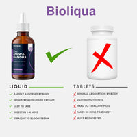 Ashwagandha Supplement Liquid Drops - High Strength of 60,000mg per 60ml Bottle at 4X Concentration - Vegan - 2 Month Supply of Premium Ashwagandha Extract - 60 Servings - Made in UK by Balance