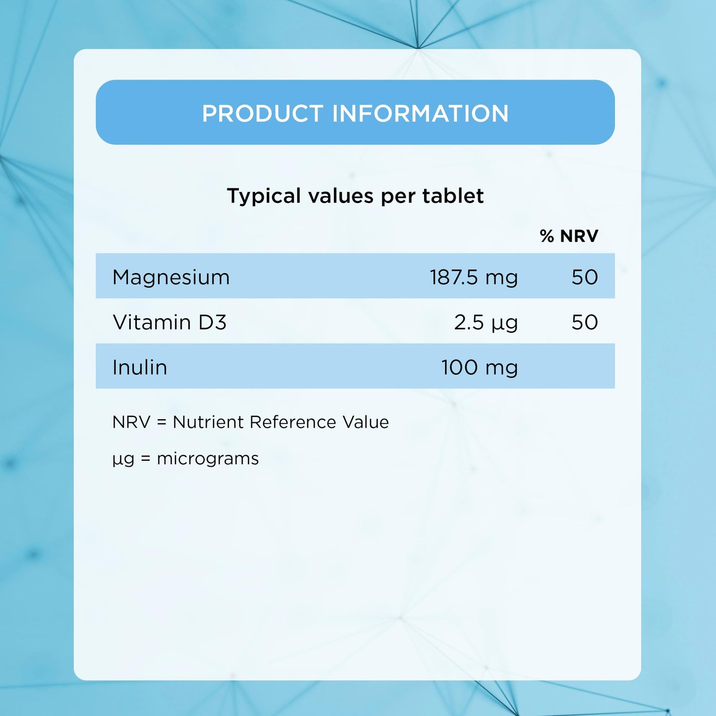 Healthspan Opti-Magnesium | 90 Tablets | for Bone & Muscle Support | Maintains Psychological Function and Nervous System | Easily Absorbed | Added Vitamin D3 | Inulin | Vegetarian