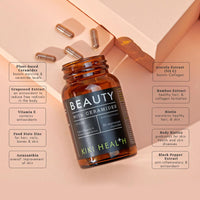 KIKI HEALTH KIKI Health - Beauty Capsules with Plant-Based Ceramides - High in Vitamin C, Vitamin E, Biotin and Zinc - for Maintenance of Normal Hair and Skin - 60 Vegetarian Capsules