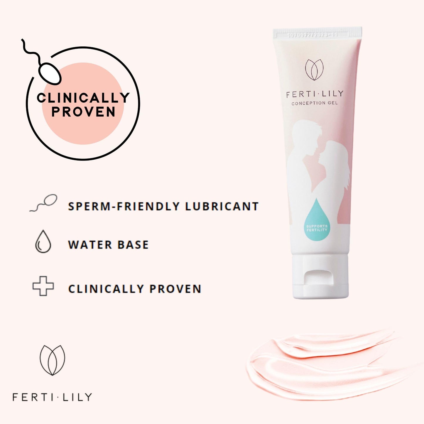 FERTILILY Bundle Conception Cup & 50ml Conception Gel Fertility Kit for Pregnancy - Trying to Conceive - Natural & Hormone Free. Clinically Proven to Increase Chances of Conception by +48%!