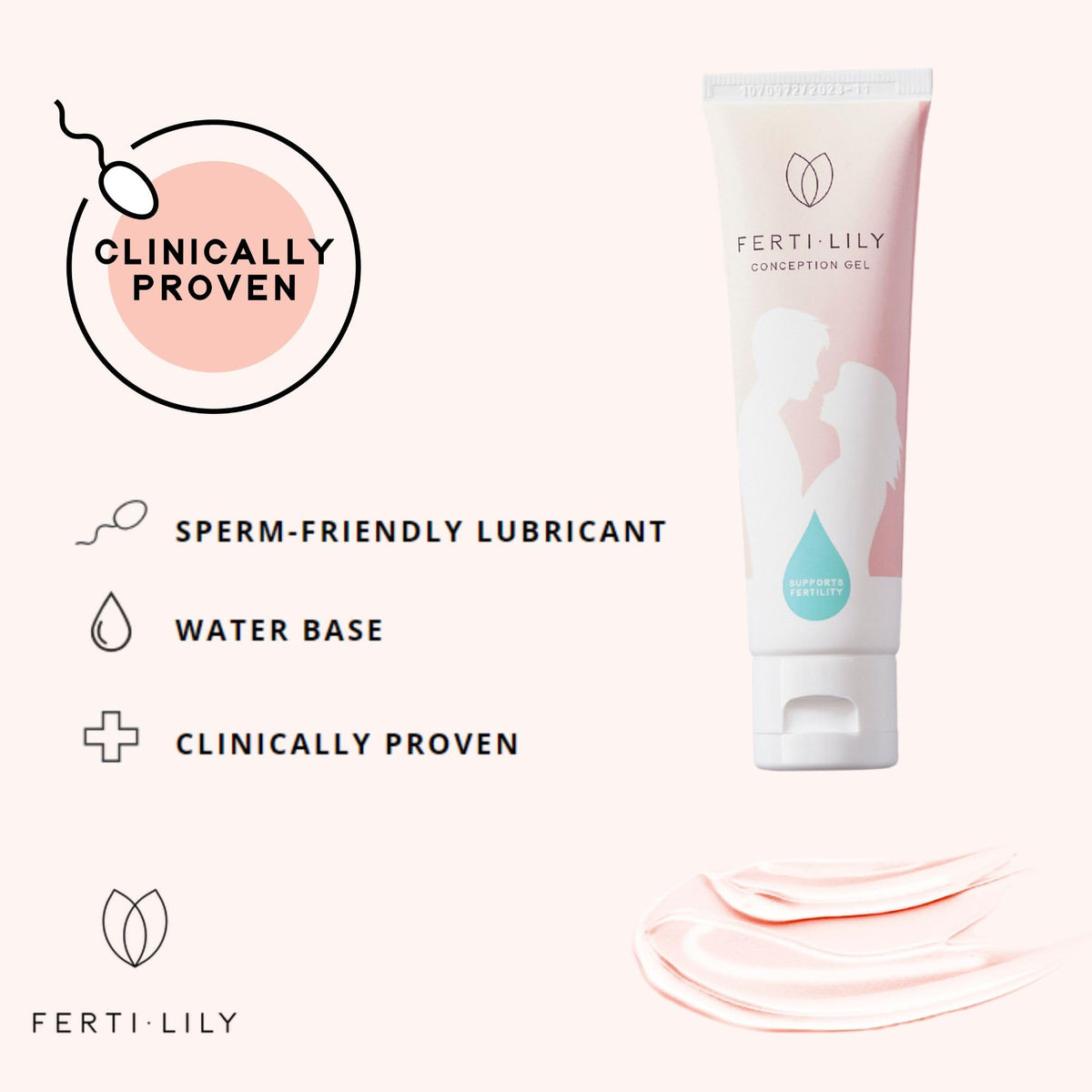 FERTILILY Bundle Conception Cup & 50ml Conception Gel Fertility Kit for Pregnancy - Trying to Conceive - Natural & Hormone Free. Clinically Proven to Increase Chances of Conception by +48%!