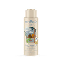 Nala's Baby Body Wash & Shampoo | Award-winning | 99% Natural | Dermatologically-tested and Paediatrician-approved | Tear-Free | Nourishing Oat and Shea Butter | Vegan | 400ml | Nalas Baby