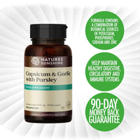 Nature's Sunshine NSPUK Nature's Sunshine Capsicum & Garlic with Parsley - 100 Capsules