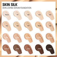 Makeup Revolution, Skin Silk Serum Foundation, Light to Medium Coverage, Contains Hyaluronic Acid, F10, 23ml