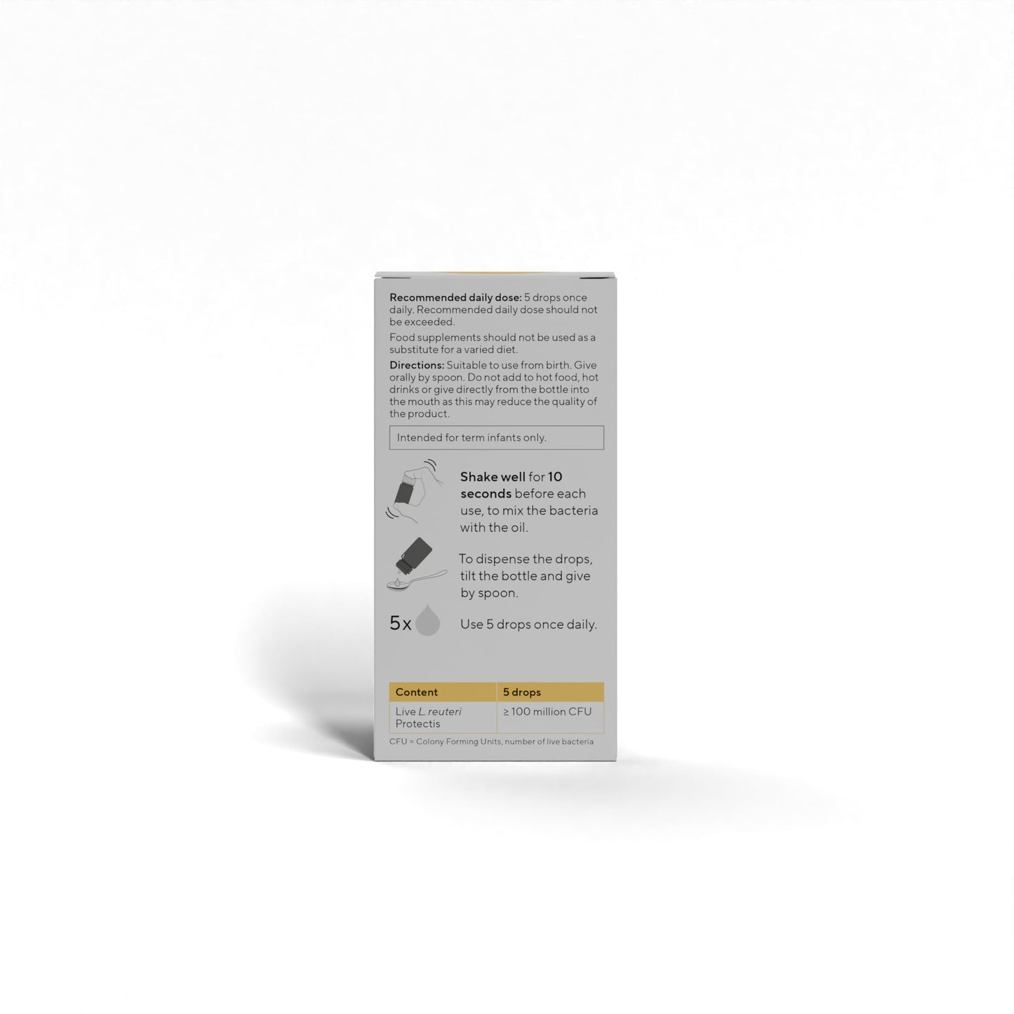 BioGaia Protectis Baby Drops | Probiotic Supplement for Newborns, Babies & Infants | Daily Digestive Support with ﻿100 Million Live L. Reuteri Probiotics | Features LongevityGuard | 10 ml