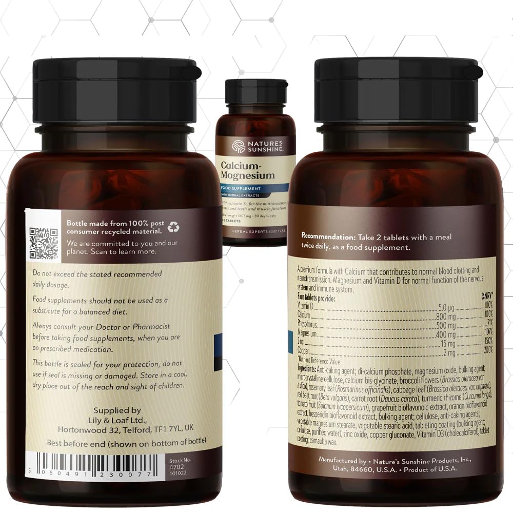 Nature's Sunshine Calcium Magnesium (120)