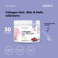 OSAVI Osavi Collagen Hair, Skin & Nails – 150 g Powder | 30 Doses | Wild Berry Flavor | VERISOL® Collagen Peptides for Hair Thickness, Skin Elasticity & Nail Strength | Reduces Wrinkles & Cellulite