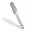 Olivia Garden Expert Blowout Speed – White & Grey - 25 - Ceramic Coated Round Brush with Extra Long Barrel for 25% Faster Blowouts