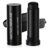 Aomig Black Face Paint Stick, Eye Face Body Paint Stick Colors Tube Waterproof Face Paint For Sports Baseball Softball Football Athletes Halloween Game Cosplay Costume Party Makeup Stick