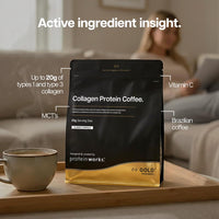 THE PROTEIN WORKS Protein Works | Collagen Protein Coffee - Gold, Caramel Latte, 475g