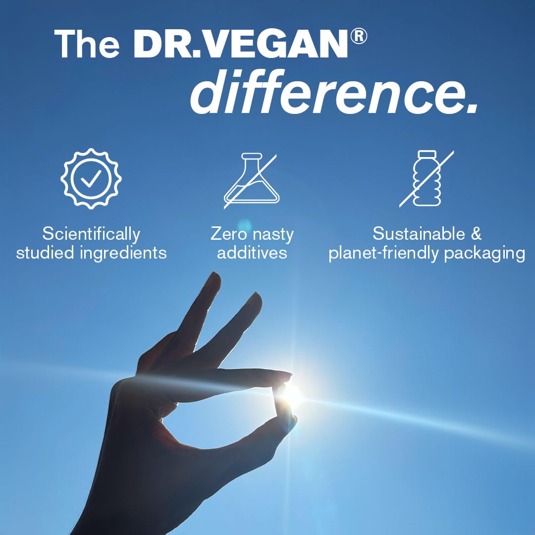 dr vegan DR.VEGAN Daily Magnesium Glycinate Complex 1500mg | Provides 300mg of Pure Elemental Magnesium | Fatigue, Mood and Muscle Recovery | 60 Vegan Capsules | Two-A-Day