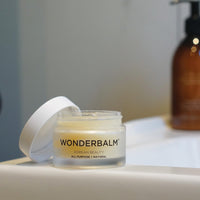 WONDERBALM Multi-Use Balm All Purpose Skin Cream Moisturiser For Hair Cuticles Lips & Body Hydrating Fast Absorbing Non Greasy Olive Oil Shea Butter Vegan Natural Ingredients 20ml