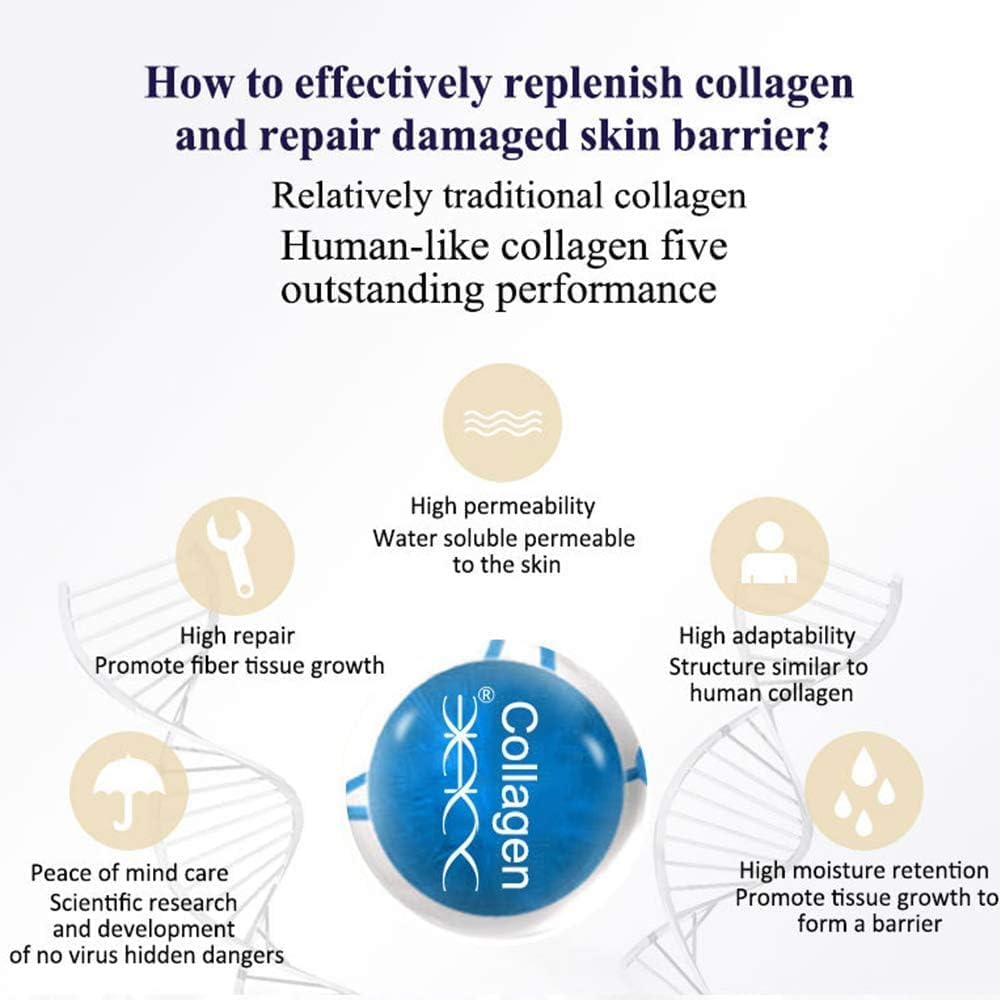 DISAAR BEAUTY Pure Collagen Whitening Brightening Anti-Wrinkle Anti Aging Face Serum Sensitive Skin Moisturizing Freckle Replenish Water 30ml