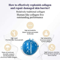 DISAAR BEAUTY Pure Collagen Whitening Brightening Anti-Wrinkle Anti Aging Face Serum Sensitive Skin Moisturizing Freckle Replenish Water 30ml